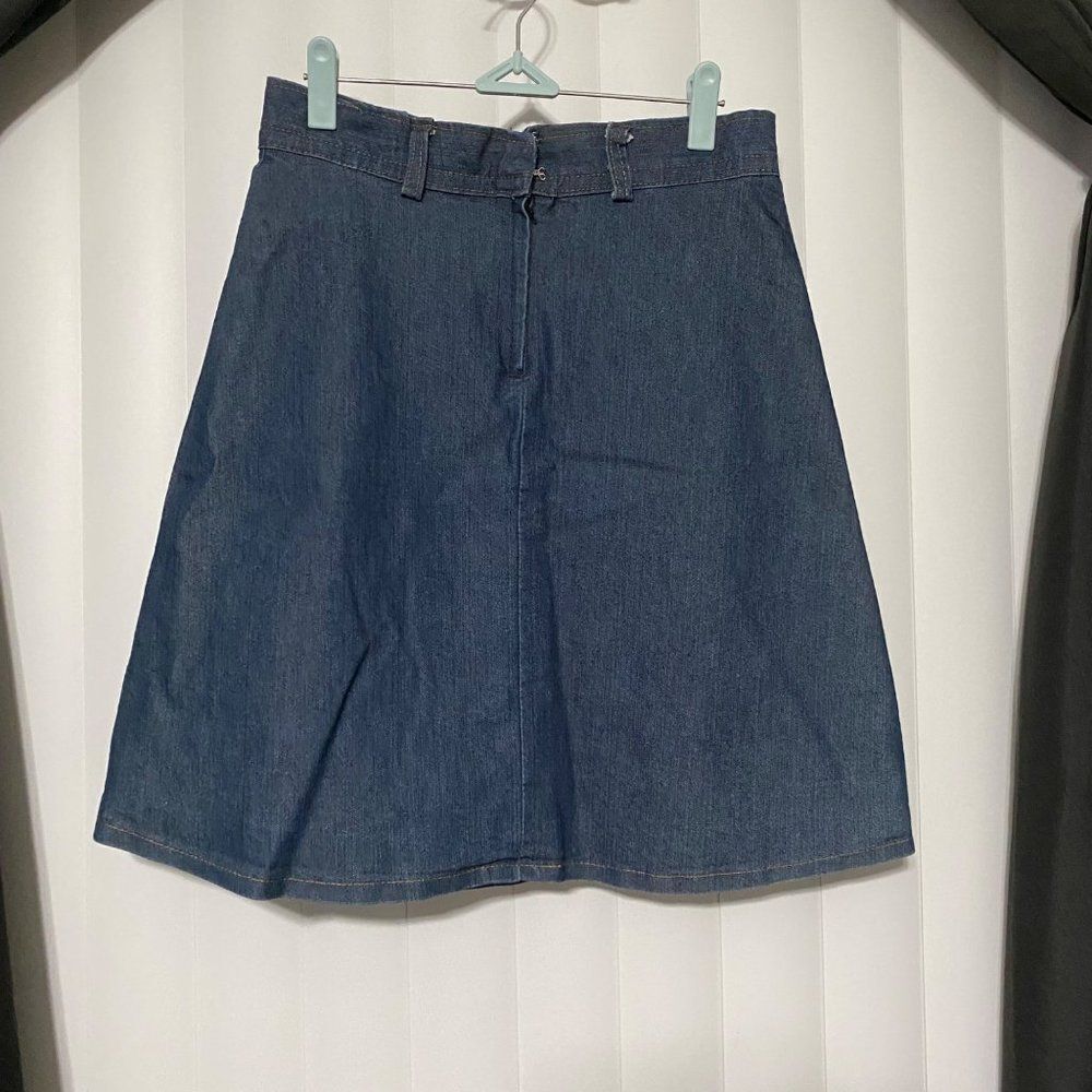 Vintage Denim blue skater skirt